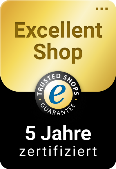 Trusted Shops - excellent shop - 5 years certified