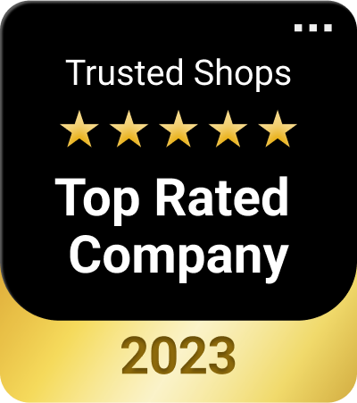 Trusted Shops - top rated company - 2023